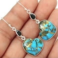 thumbnail image 6 of HOOUN Vintage Turquoise Silver Plated Dangle Earrings for Women Wedding Party Jewelry-je0622, 6 of 7