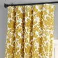 thumbnail image 3 of Fleur Gold Printed Cotton Hotel Blackout Curtain (1 Panel), Fleur Gold, 50W X 84L, 3 of 6