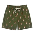 thumbnail image 2 of uublik Men's Swimwear Hawaiian Bathing Suit Swimsuits Beach Shorts with Pockets Green, 2 of 3