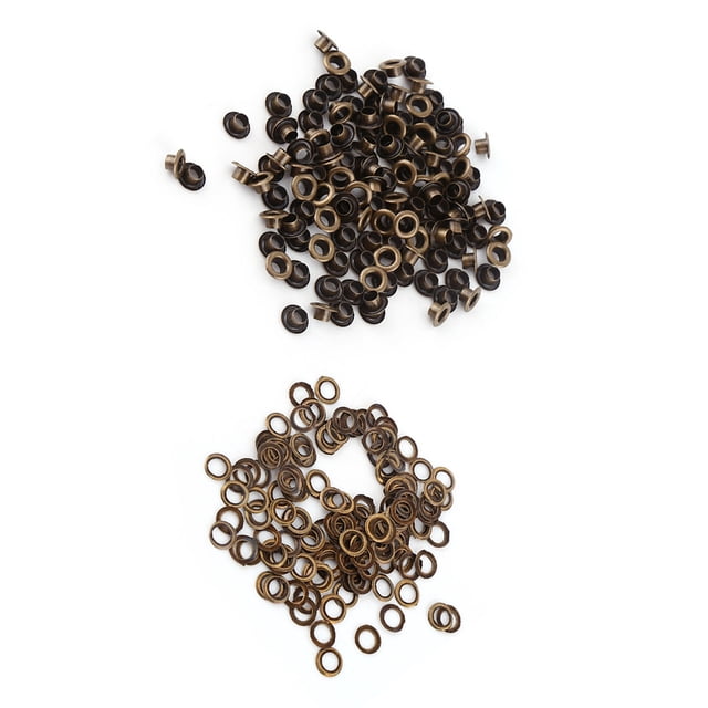 100pcs Metal Eyelets Small Grommets DIY Sewing Crafting Bronze 4mm 5mm 6mm Inner Diameter
