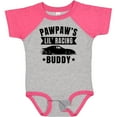 thumbnail image 3 of Inktastic Pawpaw's Lil' Racing Buddy with Car Silhouette Boys or Girls Baby Bodysuit, 3 of 5