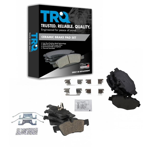TRQ Ceramic Brake Pads Fits Mercedes-Benz E320 E350 E500 E550 BFA20262 Fits select: 2006 MERCEDES-BENZ E 350 WAGON, 2008 MERCEDES-BENZ E 350 4MATIC WAGON