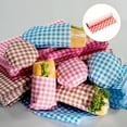 thumbnail image 6 of 100pcs Square Checkered Pattern Wax Paper Sheets 7" x 7", Blue, 6 of 7