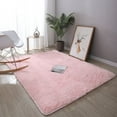 thumbnail image 4 of Washable Fluffy Area Rug Rectangular Anti-Slip Artificial Soft Plush Shag Carpet Home Bedroom Living Room Fluffy Rectangular Anti-Slip Artificial Soft Washable Fluffy Rectangular  Light P, 4 of 8
