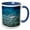 Blue/White, variant on 3drose, White Tip Reef Shark, Sipadan Island, Barracuda Point, Malaysia, 15oz Mug