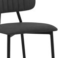 thumbnail image 4 of HomeRoots 37" Gray Faux Leather And Iron Low Back Counter Height Bar Chair, 4 of 10