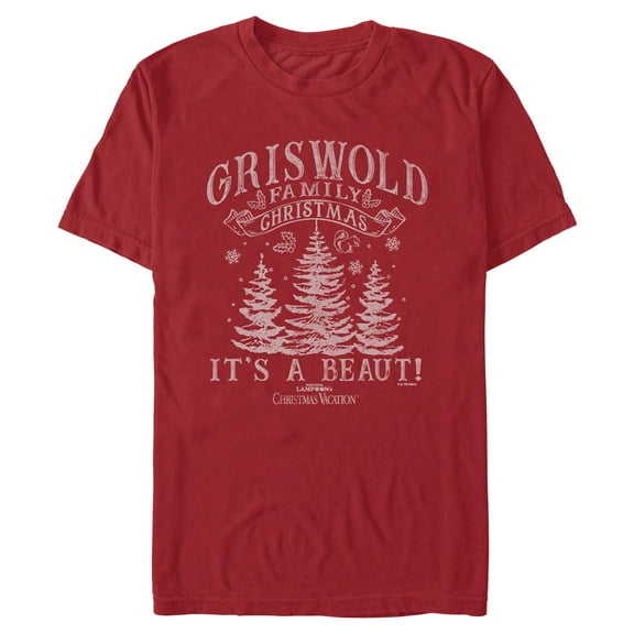 Mens National Lampoon's Christmas Vacation Distressed Griswold Family Christmas T Shirt