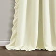 thumbnail image 4 of Lush Decor Reyna 100% Microfiber Lined Blackout Ruffled Rod Pocket Window Curtain Panel White Single 54X84, 4 of 7