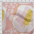thumbnail image 4 of oneOone Georgette Viscose Rose Pink Fabric Tropical Abstract Leaves Sewing Fabric By The Yard Printed Diy Clothing Sewing Supplies 42 Inch Wide, 4 of 4