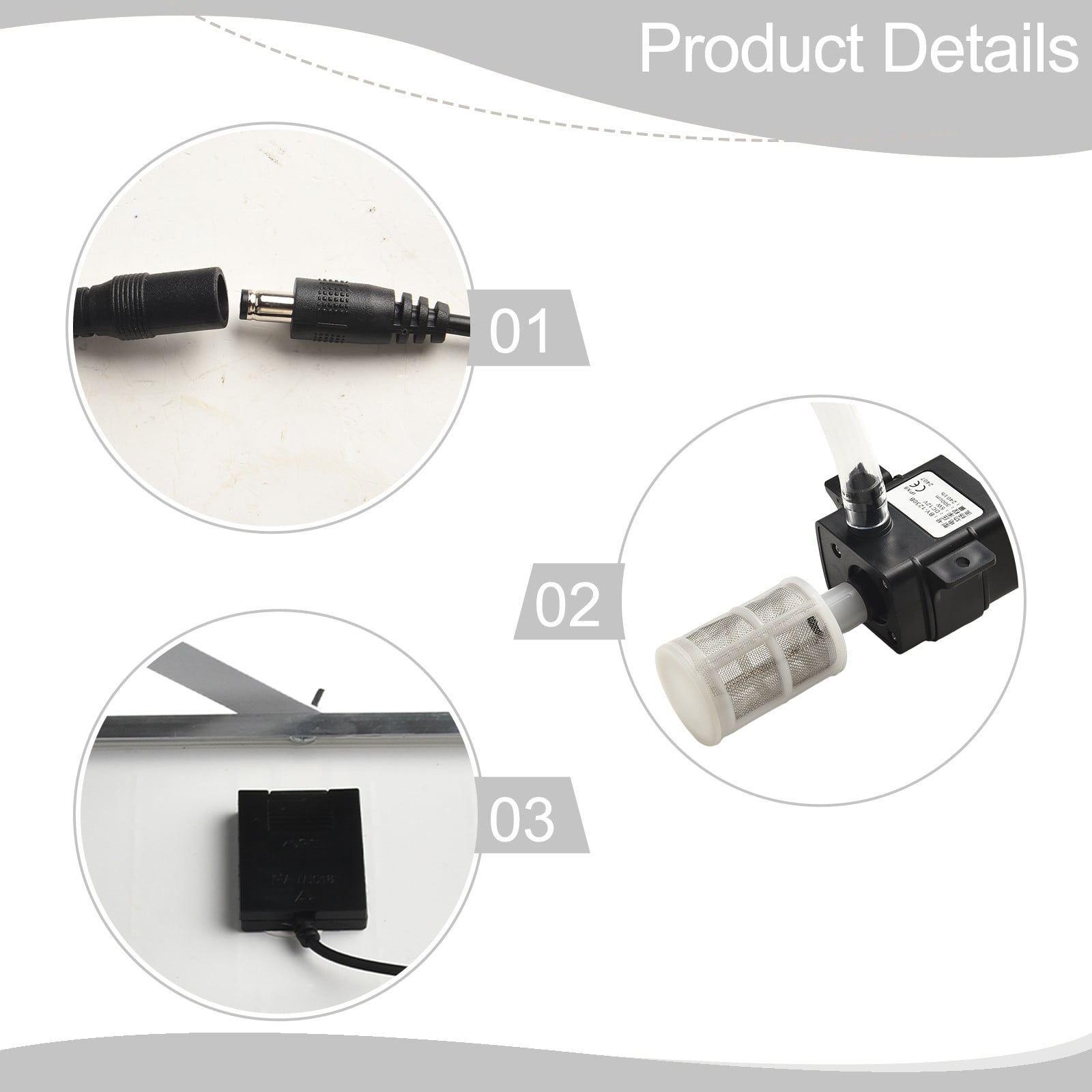 Aquatic Applications Solar Panel Compact Submersible Water Pump Cleaner Pump Aquarium Pump 12V Dc Voltage 2M Water Pipe