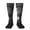 2 Black-2, variant on Mystical Masked Figure Monochrome Knee Socks, High Socks Long Stretchy Sock Women Knee High Stocking, Long Socks for Women