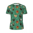 thumbnail image 4 of T Shirt For Men Leaf Chicken Print Cute Animal Trending Sportswear T-Shirts Short-Sleeve Breathable, 4 of 7