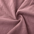 thumbnail image 5 of Linen Shorts for Women Cotton Elastic Waist Shorts Summer Casual Mid Length Beach Loose Lounge Shorts with Drawstring Pockets Pink XL, 5 of 7