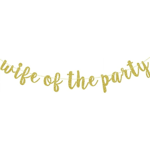 Wife of The Party Banner Bachelorette Party Decorations Bridal Shower Sign Bride to Be Future Mrs Decor
