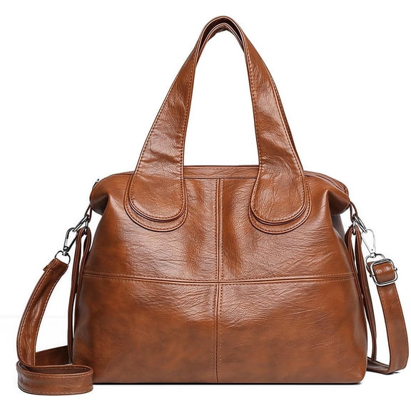 Sunyuer Elegant Vegan Leather Handbag - Large Capacity Shoulder Bag with Adjustable Strap