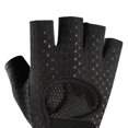thumbnail image 2 of Guantes de gimnasia para mujer Guantes de entrenamiento Transpirable Antideslizante Guantes de levantamiento de pesas Ligero Protección de palma Medio dedo Guantes de fitness para mujer XG31 Negro M, 2 of 8