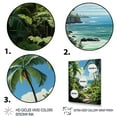 thumbnail image 3 of Designart "Palms at the Beach Tropical Serenity II" Floral Wall Art Print, 3 of 5