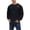 Black, variant on Men's Crew Neck Sweatshirt Textured Long Sleeve Solid Casual Regular Fit Pullover Tops White