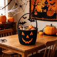 thumbnail image 6 of Halloween Basket Ghost Face Storage Basket with Spider and Bat Prints, Durable Polyester Candy Tote, Ideal for Holiday Decor and Everyday Use by OVFUIZ, 6 of 6
