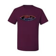thumbnail image 2 of Red Blue and Black Ford Logo | Mens Cars and Trucks Graphic T-Shirt, Maroon, X-Large, 2 of 3