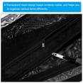 thumbnail image 4 of Uxcell Mesh Zipper Bags A5 Nylon Makeup Pouches Dual Zipper Bag, Black 4 Pack, 4 of 5