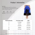 thumbnail image 7 of inlzdz Women Spanish Flamenco Dance Skirt Ruffle Trim Irregular Hem Big Swing Skirts for Tango Salsa Royal Blue XXL, 7 of 7