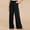 Black, variant on Itsame Womens Loose Long Pants Relaxed Cotton High Waisted Wide Leg Sweatpants Black Size M