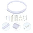 Phlegsive Flexible Ceiling Curtain Track for RV & Bay Window White