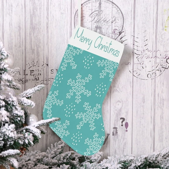 Christmas Stocking - Holiday Stockings - Cold Teal