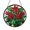 Acrylic 3.5 Inch, variant on Botanical Iris Stained Glass Suncatcher, Round Window Hanging with Graceful Floral Pattern
