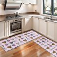 thumbnail image 3 of Kitchen Rugs Sets Of 2,Cute Pitbull Terriers Dog and Flower Anti Fatigue Kitchen Mat Rugs Non Slip Washable,Decorative Kitchen Floor Mats for Kitchen,Sink,Laundry,17"X47", 3 of 5