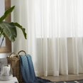thumbnail image 4 of Bouclair Ivory Rod Pocket Sheer Curtain 60x108 in (152x274 cm), 4 of 10
