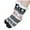 White, variant on WREESH Women's Casual Winter Home Non-Slip Fleece Warm Thick Christmas Socks Above-Ankle Socks Black