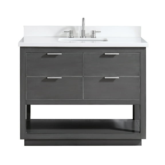 Avanity Allie-Vs43 Allie 43" Free Standing Single Basin Vanity Set - Grey