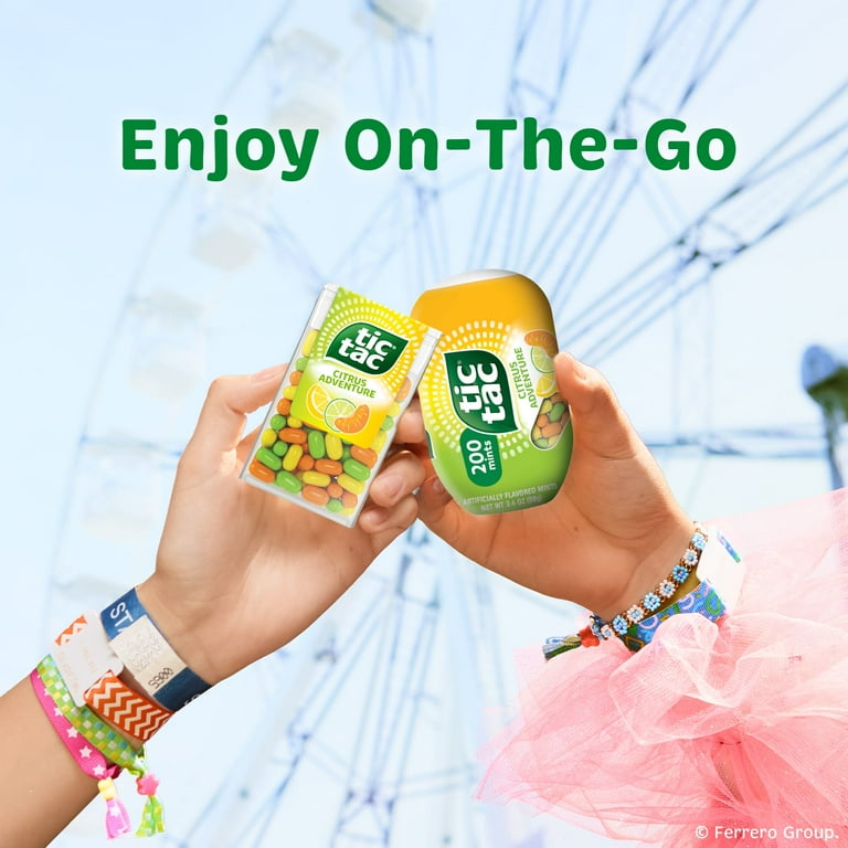 トライアルセット・サンプル tike-tike-tic Tic Tac Citrus Adventure, On-the-Go Pocket-Sized Mints, Pocket
