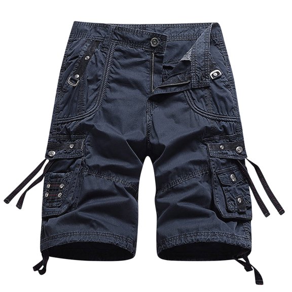 Mens Camo Cargo Shorts, Rugged Multi - Pockets, Durable, Summer Hiking & Adventures