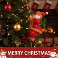 thumbnail image 4 of pitrice Electric Climbing Santa Doll Battery-Powered Holiday Figurine For Tree Decoration Santa Claus Musical Climbing Rope Blue, 4 of 6
