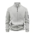thumbnail image 1 of Kalauyu Men's Jackets Full Zip Lightweight Jacket Casual Soft Warm Coats with Pockets, 1 of 3