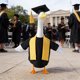 thumbnail image 4 of Viste a tu ganso gigante con un conjunto de toga y birrete de graduación de 2026: tela suave, birrete antideslizante, perfecto para accesorios de fotos, decoración de fiestas y para celebrar, 4 of 6