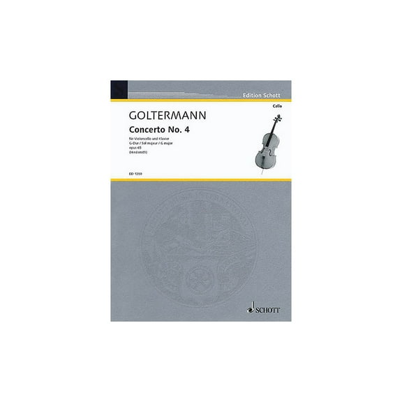Schott Concerto No. 4 in G Major, Op. 65 Schott Series Composed by Georg Goltermann Arranged by Paul Hindemith