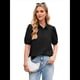 thumbnail image 3 of Camisas de Mujer con Botones, Mangas Abullonadas, Cuello Alto, Blusas Elegantes e Informales. Negro XL, 3 of 8
