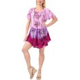 thumbnail image 4 of HAPPY BAY Women's Summer Plus Size Tunics House Wear Dresses L-XL Pink, Tie Dye, 4 of 5