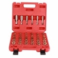 thumbnail image 2 of 114PCS Oil Pan Drain Plug Thread Repair Kit,Sump Gearbox Drain Plug Tool Set M13 M15 M17 M20 M22 Sizes, 2 of 7