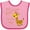 Pink and Fuchsia, variant on Inktastic My Meemaw Loves Me- Cute Giraffe Boys or Girls Baby Bib