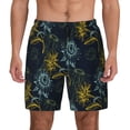 thumbnail image 3 of Uemuo Sunflowers Pattern Mens Swim Trunks Quick Dry Board Shorts with Mesh Lining, Stretch Beach Shorts Quick Dry No-Chafing Board Shorts-X-Large, 3 of 9