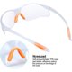 thumbnail image 4 of Pack of 12 Safety Glasses Protective Work Goggles with Clear Anti-Fog Lenses Protection Glasses for Garden Laboratory Chemistry, 4 of 4