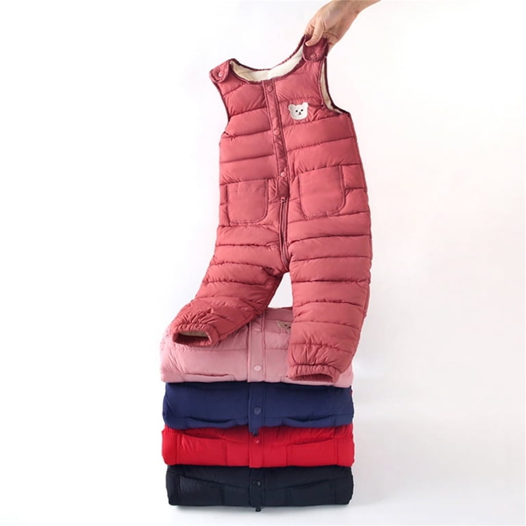 Rd2 THHEIC Insulated Zip Up Quilted Snow Bibs for Baby Boys Girls, Padded ...