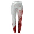 thumbnail image 3 of MKLEKYY leggins deportivos mujer Pantalones de Yoga estampados rojos informales para mujer Leggings, 3 of 3