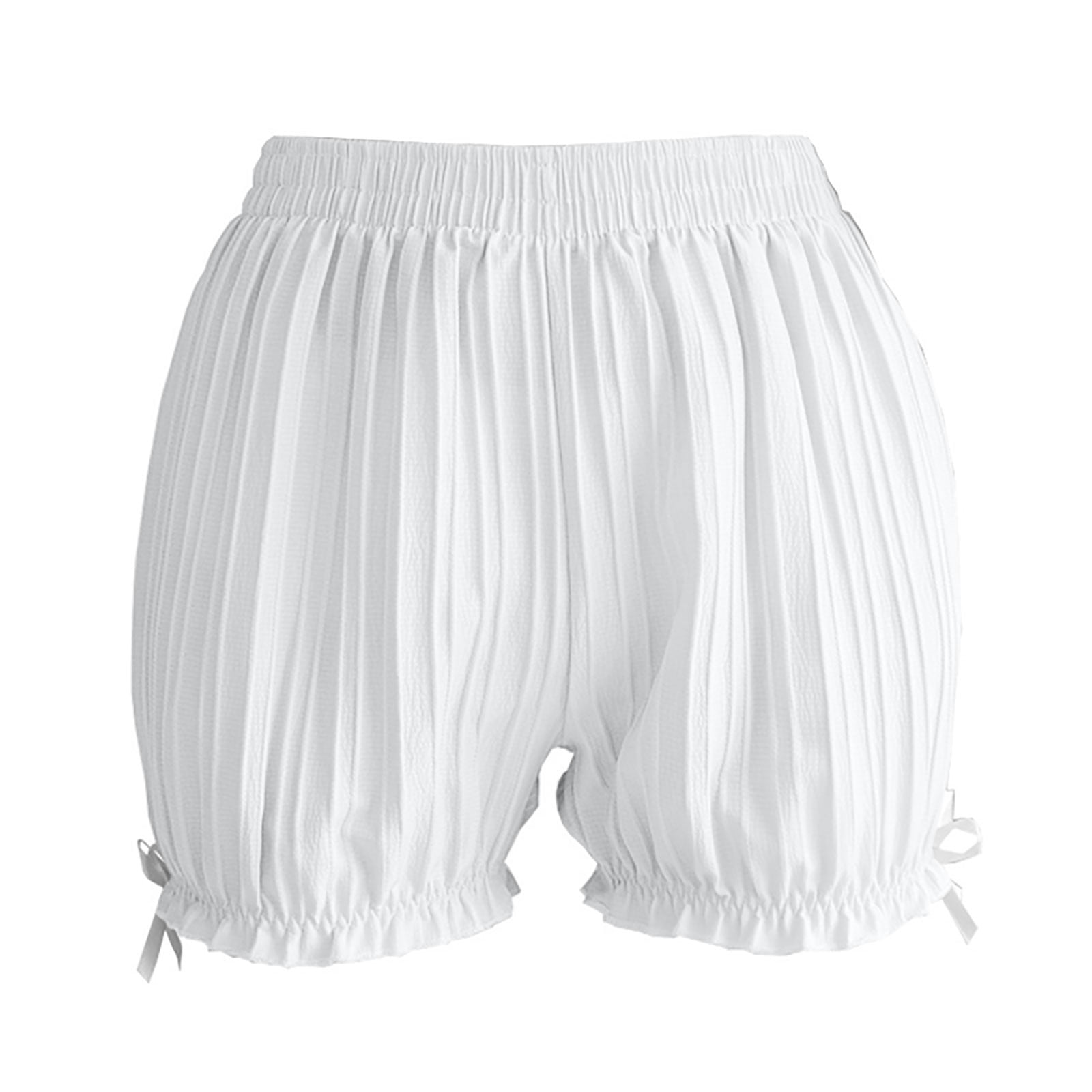 JWZUY Women's Cotton Ruffle Bloomer Shorts Lolita-inspired