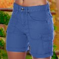 thumbnail image 2 of Hiking Cargo Shorts for Women Quick Dry Athletic Shorts for Camping Golf Summer Casual Shorts with Pockets, 2 of 6